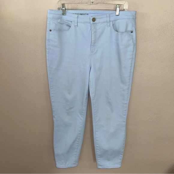 Talbots Denim - Talbots Women's Light Blue high waiste jegging crop Ankle Jeans